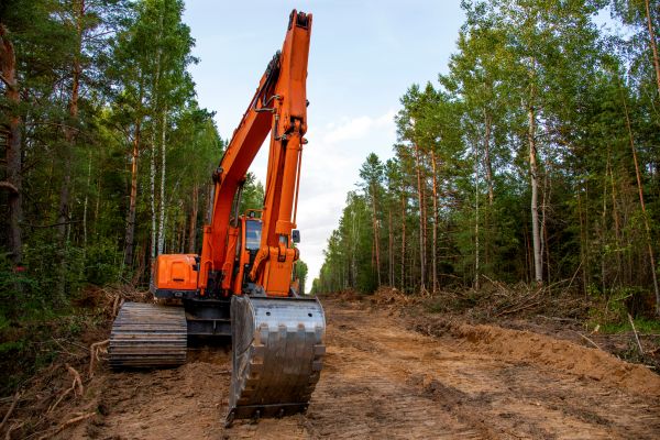 Backhoe Land Clearing in Spartanburg